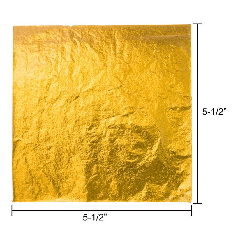 Paxcoo 300 Gold Leaf Sheets for Resin, Gold Foil Flakes Metallic Leaf for Resin Jewelry Making, Nail Art, Slime, and Gilding Crafts (Gold, Silver, Rose Gold Color 5.5 by 5.5 Inches) - Image 3